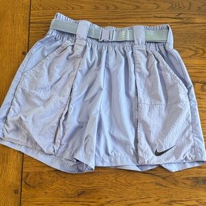 Nike Lavender Running Shorts with Belt